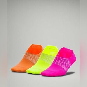 SOLD Lululemon Power Stride No Show Sock Active Grip 3 Pack HILP/HIYE/ORFP